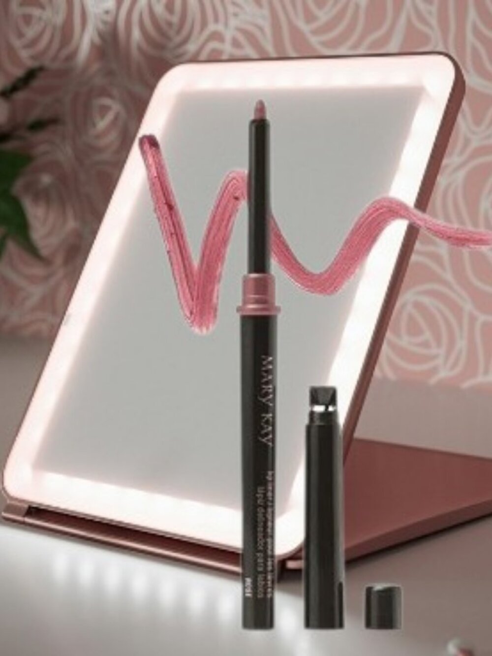 Mary Kay Rose Lip Liner Pencil with Sharpener ✨NIB✨
